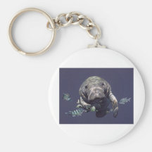 Manatee Underwater World Keychain