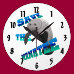 Manatee wall clocks