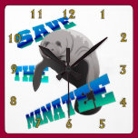 Manatee wall clocks