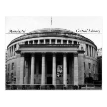 Manchester Central Library Post Card