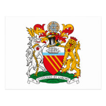Manchester Coat of Arms Postcard
