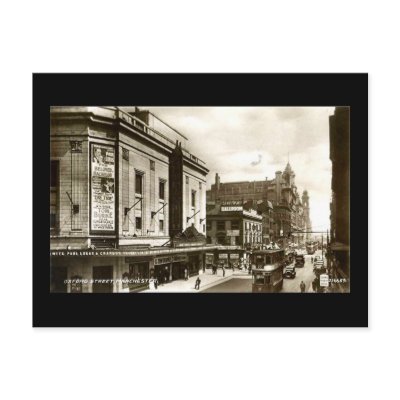 Manchester, Oxford Street, 1937 Post Card by gregoryolney2
