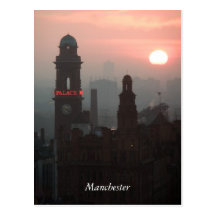 Manchester Sunset Post Card