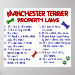 MANCHESTER TERRIER PL2 POSTERS