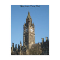 Manchester Town Hall Postcard