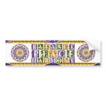 Mandala Balance, Peace, Harmony Bumpersticker