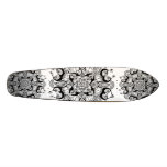 "Mandala" Black and White Skateboard Design