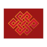 Mandala Karma Buddhism Eternal Knot postcards