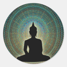 mandala round stickers