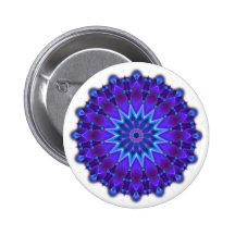 Mandala star in blue pins
