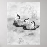 Mandarin Ducks Poster posters