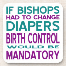Mandatory Birth Control 2 Beverage Coaster