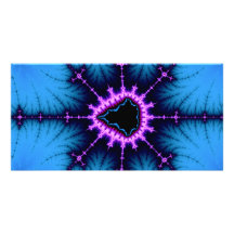 Mandelbrot Cross Photo Greeting Card