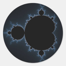 Mandelbrot Set 07 - Fractal Round Sticker
