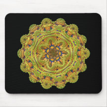 'Mandelbulb Mandala' Mousepad