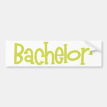Mandi-Bachelor-Ylw Bumper Stickers