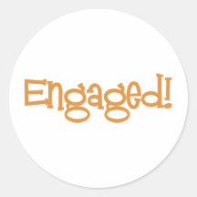 Mandi-Engaged-Orng Sticker