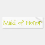 Mandi-MaidHonor-Ylw Bumper Stickers