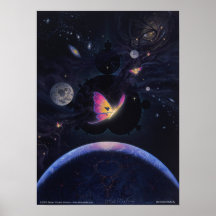 Mandlebrot Butterfly Poster