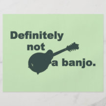 Mandolin -- Definitely Not A Banjo Full Color Flyer