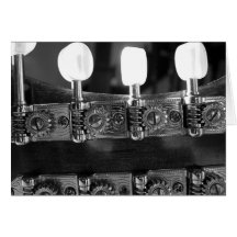 Mandolin Tuning Pegs Greeting Cards