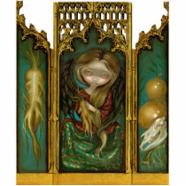 Mandragora gothic mandrake angel Triptych