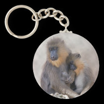 Mandrill and Young Keyring keychains