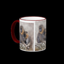 Mandrill and Young Mug
