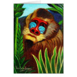 Mandrill in the Jungle by Henri Rousseau cards
