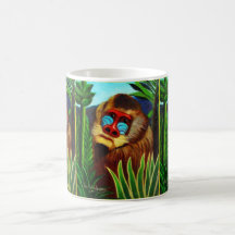 Mandrill in the Jungle by Henri Rousseau Coffee Mug