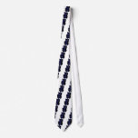 maneki neko blue neon custom ties