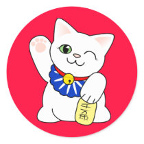 Maneki Neko Lucky Cat Stickers