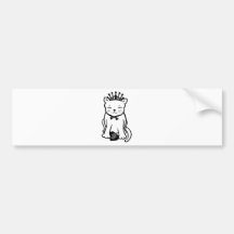 Maneki Neko of Love Bumper Stickers