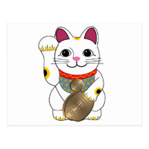 Maneki Neko Postcard