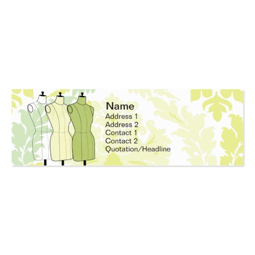 Manequins - Skinny Business Cards