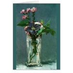 Manet Flowers in a Crystal Vase Fine Art Card