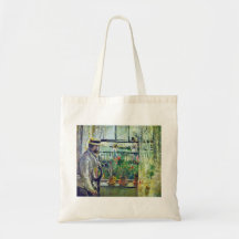 Manet on the Isle of Wight by Berthe Morisot Bags