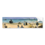 Manet's Beach at Boulogne bumper stickers
