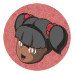 Manga Black Girl stickers