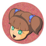 Manga Brown Girl stickers