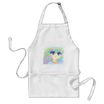 Manga Fairy Girl Anime Colourful Rainbow Magic Eye Aprons