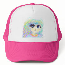 Manga Fairy Girl Anime Colourful Rainbow Magic Eye