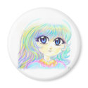 Manga Fairy Girl Anime Colourful Rainbow Magic Eye magnets