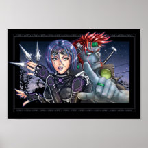 Manga Warriors Print