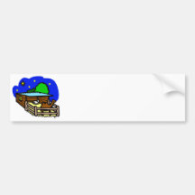 Manger artwork_2 bumper stickers