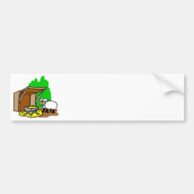 Manger Christian artwork_5 Bumper Stickers