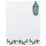 Manger Holly Baby Jesus Christmas Design flyers