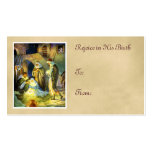 Manger Jesus Gift Tag Christmas business cards