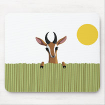 Mango the Gazelle Peek-a-boo Mouse Pad