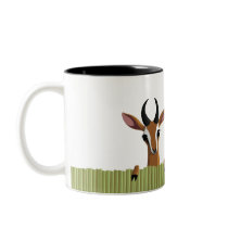Mango the Gazelle Peek-a-boo Coffee Mugs